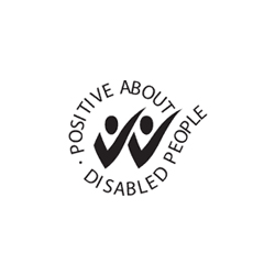 Positive about disabled people logo