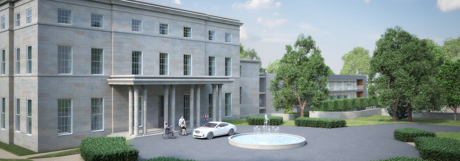 cgi image of Ombersley Court