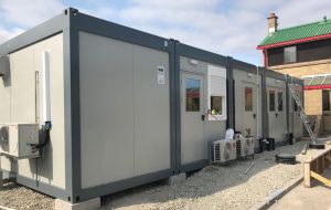 Temporary kitchen accommodation at KEMH Hospital healthcare design