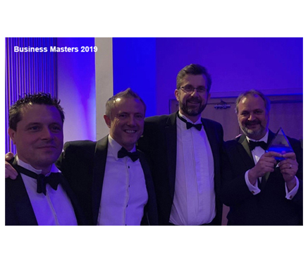 A finalist and a sponsor at the Business Masters 2020 awards