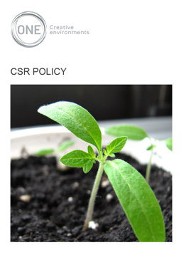 CSR Policy - Front Page