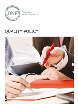 Quality Policy - Front Page