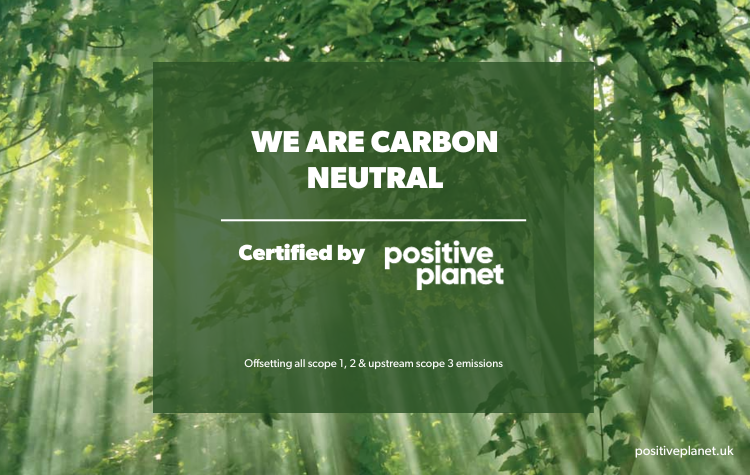 We are carbon neutral