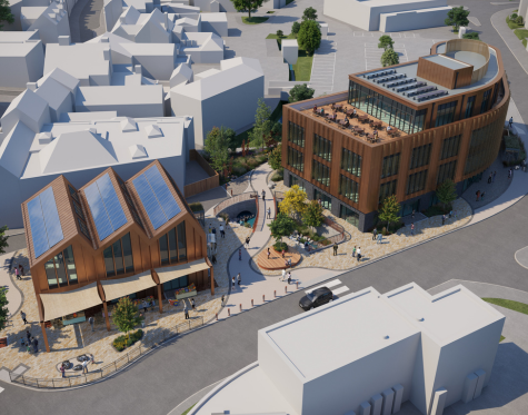 ONE's design for the Commerical and Cultural Hub in Bromsgrove